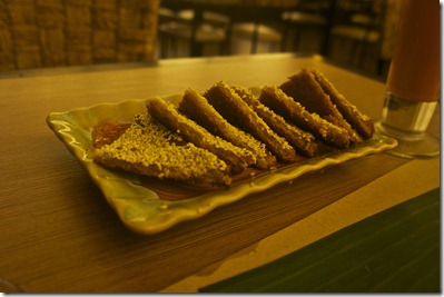 Prawn Toast with Sesame Seeds