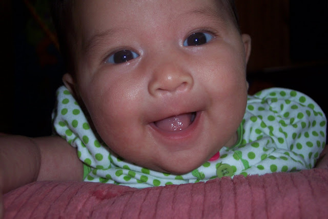 Big smile 2 months old!