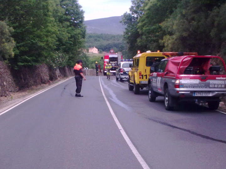 Incendio Carretera Candelario