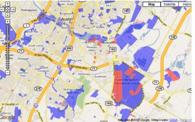 Make Thematic Mapping using Google Maps from Shapefiles