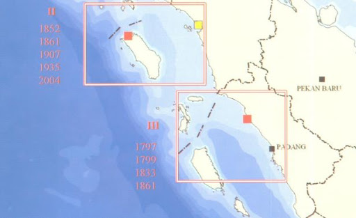 indonesia tsunami map. This map shows tsunami hazard