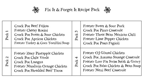 FixItForgetItRecipePack24