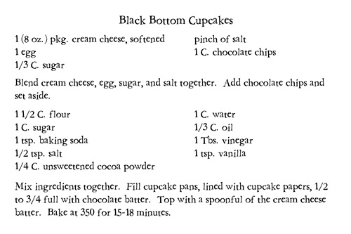Black bottom cupcakes recipe