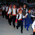 People wearing Susak traditional costumes and dancing