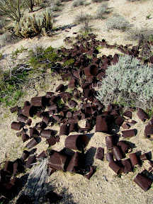 Rusted Cans near Indian Hill in Anza Borrego