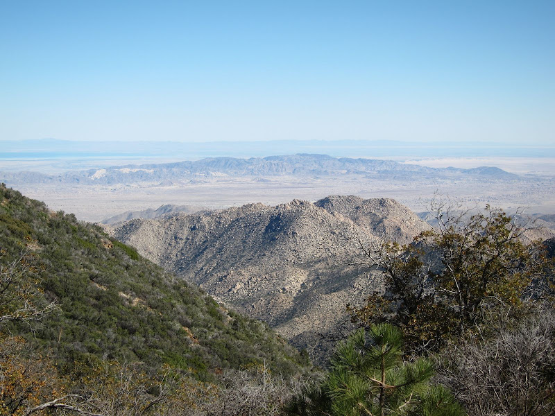 View of the Anza Borrego Desert from high atop Mount Laguna