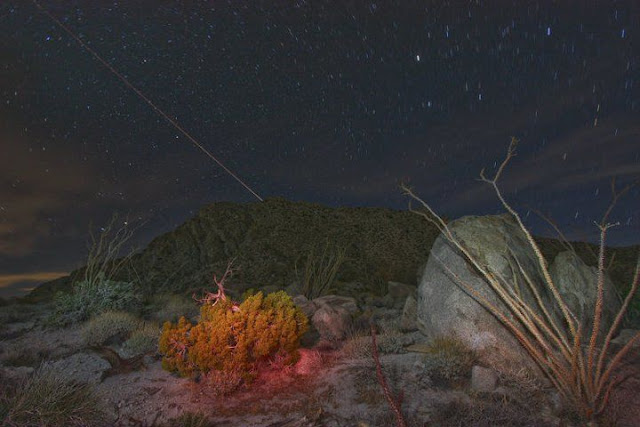 Jet trail in Anza Borrego