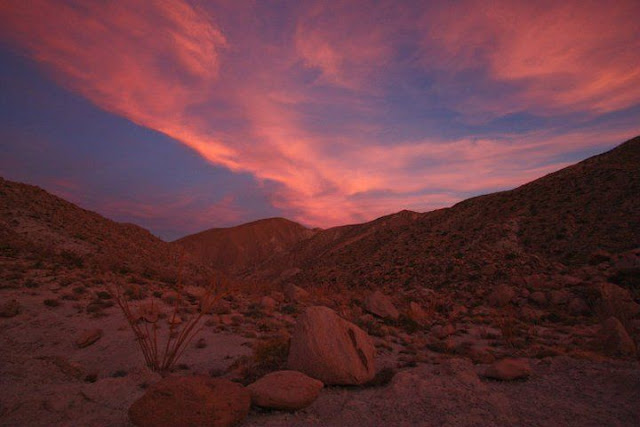 Sunset in Anza Borrego