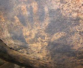Hand Pictographs at Piedras Grandes - Anza Borrego