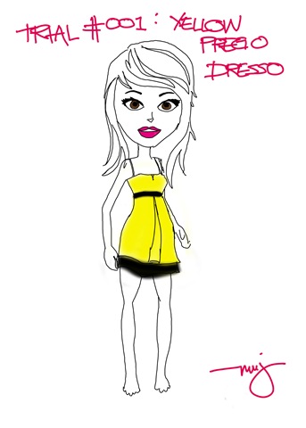yellow preggo dress
