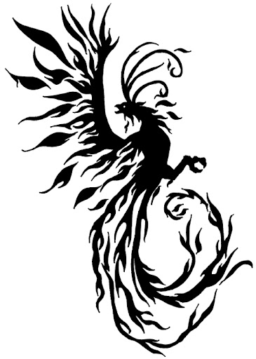 Tribal Phoenix Tattoo design 