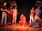Spike Rhee's 'Get on the Bus' (2002). The 18 Mighty Mountain Warriors. Photo by Pamela Wu.