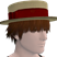 Chapéu de Palha com Penteado Recortado