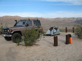 Simple camp setup ontop of Egg Mountain.