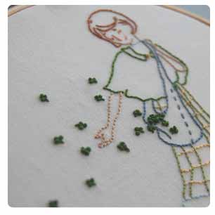 she scatters shamrocks pattern
