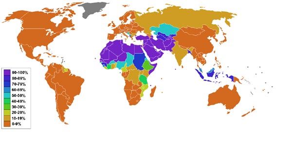 islam dünyası haritası