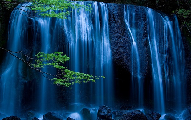 Night Falls - Tatsuzawa Falls Night Falls - Tatsuzawa Falls