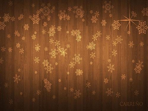 Brown Decorative Winter Background