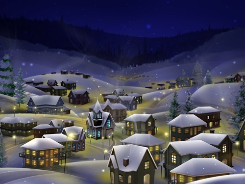 Winter and Christmas wallpaper Winter and Christmas wallpaper