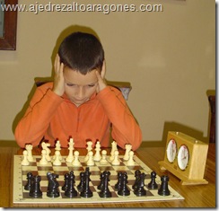 Fernando Ereza. 3º clasificado alevín de Aragón 2010.