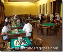 la sala de juego en el “Salón de los relojes”