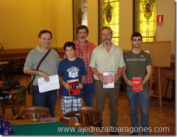 De izquierda a derecha, Roberto Cifuentes, Jorge Mancho, Juan Carlos González, Jesús Lasierra y Antonio Abós.