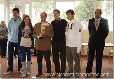 Ibercaja A, campeon por equipos autonómico ajedrez relámpago
