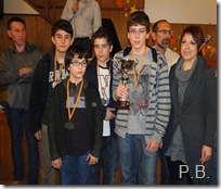 SMA Barbastro subcampeones infantil-cadete