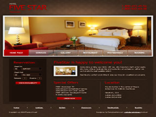 imagem Free Hotel Website Template