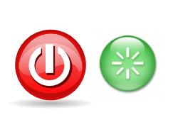 Shutdown and restart icon