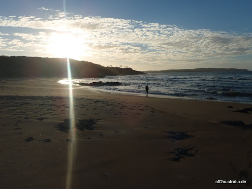 Sonnenuntergang am Hausstrand