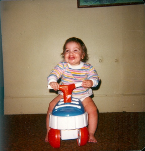[Liz riding shoe car[3].jpg]