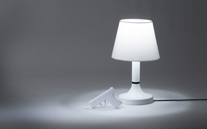 lamp fun wacky interactive white design