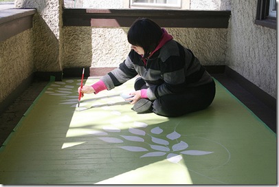 PaintedRuginProgress.pinklovesbrown.flickr
