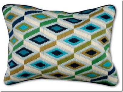 Jonathan Adler Bargello Diamonds Pillow in Bargello
