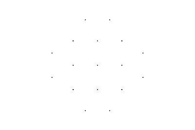 Screenshot of a web of nodes drawn by my library