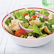 Pita Salad with Tomatoes, Cucumber, and Herbs