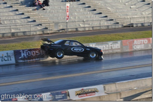 Jamboree 2010: Nissan Skyline GT-R vs Wall. Godzilla, Mark Jacobson's R32 