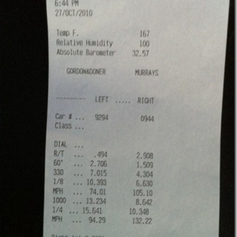 10.34 @ 132.2 mph on Stock Turbos