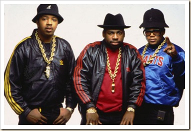 Run DMC sporting heavy Gold Chains