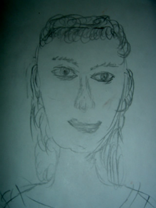 Sketch of Deborah Kerr