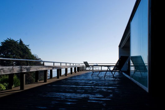 Elevated Platform Wooden Beach House in Tacna Hill Wooden Beach House Terrace Exterior