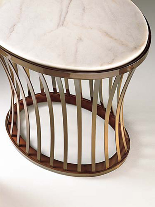 Modern Glass and Stone Cavea Tables Home Furniture Design