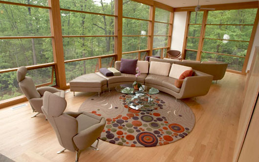 Sustainable Cottage Mountain Home Design Modern Living Room sustainable cottage interior design living room