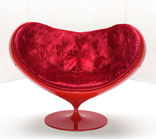 Modern Glamorous Fiberglass Chair Design Furniture - Red modern fiberglass design furniture red chair