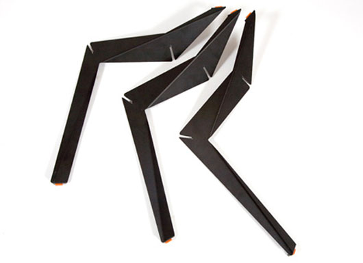 Origami Glass Table Furniture Design - Foot modern design origami glass table