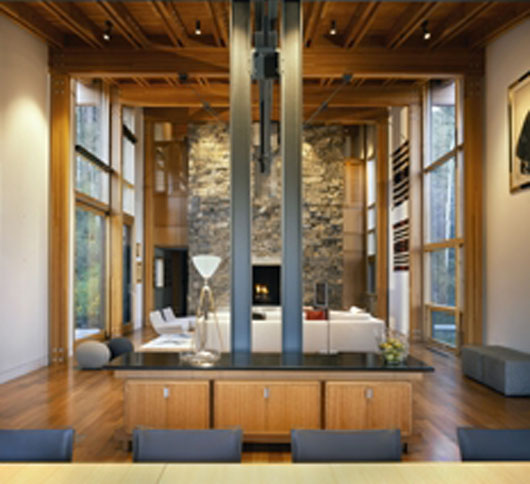 Modern Glass Hill Home Architecture Design Landscape - Interior Decorating
