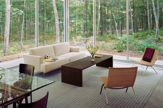 Simple And Elegant Guesthouse Design Glass Wall Architecture - Living Room elegant guesthouse design interior living room