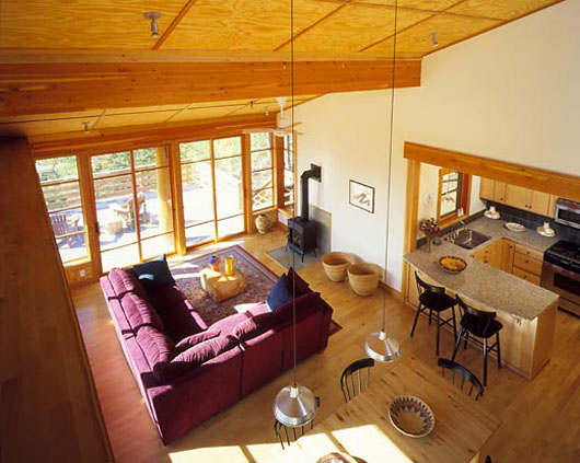 Wooden House Design With Elongated Floor Plan - Living Room wooden house design interior living room