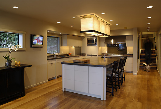 contemporary residence house design kitchen decorating